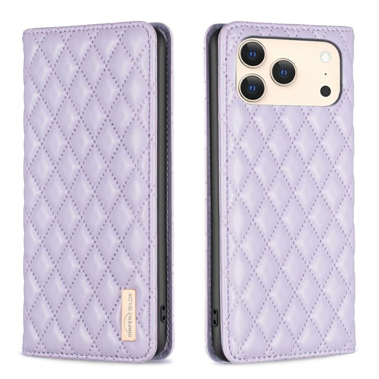 Diamond Lattice Magnetic Leather Flip Phone Case, For iPhone 18 Pro/17 Pro, For iPhone 18 Pro Max/17 Pro Max, For iPhone 17, For iPhone 17 Air, For iPhone 16 Pro Max, For iPhone 16 Pro, For iPhone 16 Plus, For iPhone 16