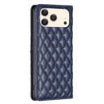 Diamond Lattice Magnetic Leather Flip Phone Case, For iPhone 17 Pro Max, For iPhone 17 Pro, For iPhone 17, For iPhone Air, For iPhone 16 Pro Max, For iPhone 16 Pro, For iPhone 16 Plus, For iPhone 16