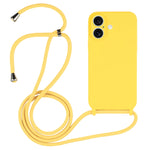 Crossbody Lanyard Liquid Silicone Case, For iPhone 16 Pro Max, For iPhone 16 Pro, For iPhone 16 Plus