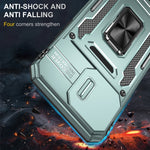 Armor PC + TPU Camera Shield Phone Case, For iPhone 16 Pro, For iPhone 16 Plus, For iPhone 16, For iPhone 15 Pro Max, For iPhone 15 Pro, For iPhone 15 Plus