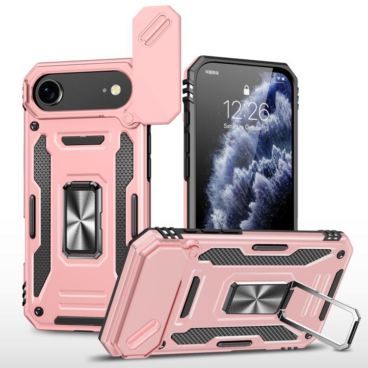 Armor PC + TPU Camera Shield Phone Case, For iPhone 17e / 16e, For iPhone 17 Pro Max, For iPhone 17 Pro, For iPhone 17, For iPhone Air, For iPhone 16 Pro Max