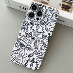 Painted Pattern Precise Hole PC Phone Case, For iPhone 14 Pro