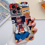 Painted Pattern Precise Hole PC Phone Case, For iPhone 11 Pro