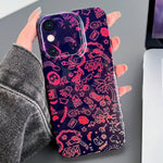 Painted Pattern Precise Hole PC Phone Case, For iPhone XS Max