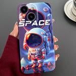 Painted Pattern Precise Hole PC Phone Case, For iPhone 15