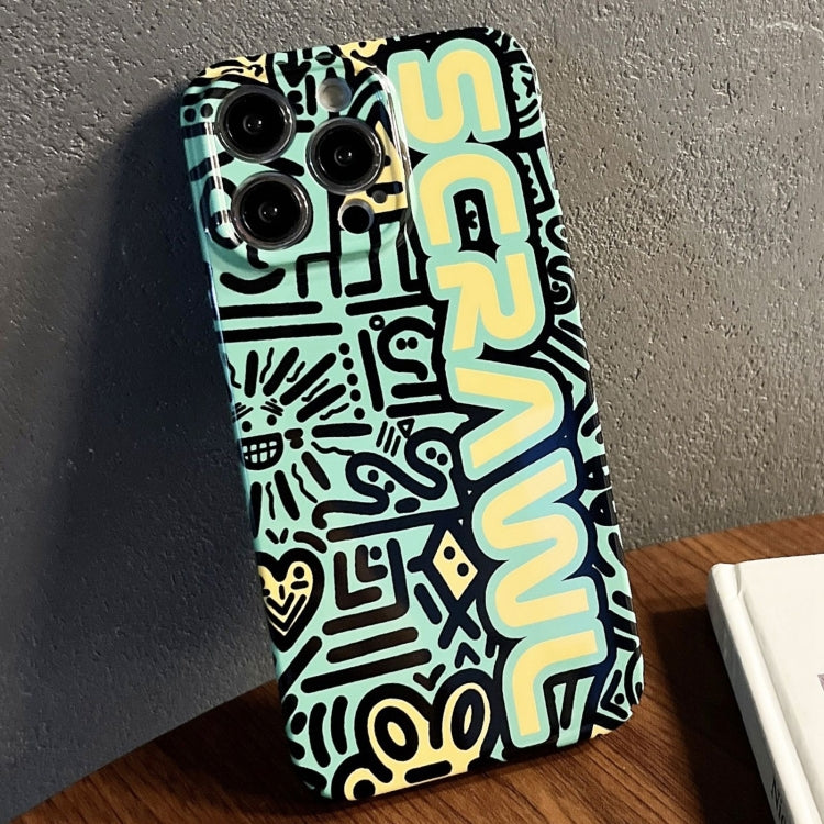 Painted Pattern Precise Hole PC Phone Case, For iPhone 15 Pro