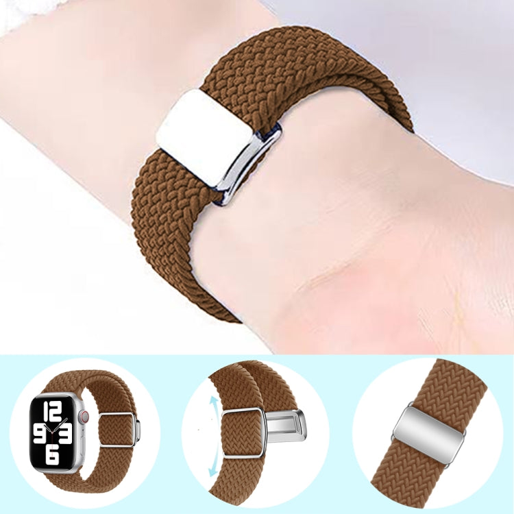 Nylon Loop Magnetic Buckle Watch Band, For Apple Watch SE 40mm, For Apple Watch SE 44mm