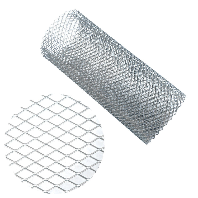 XH-6013 100x33cm Universal Car Grill Mesh Aluminum Alloy Grille Insert Bumper, Small Hole, Large Hole