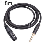 6.35mm 1/4 TRS Male to XLR 3pin Female Microphone Cable, 1m, 1.8m, 3m, 5m, 10m