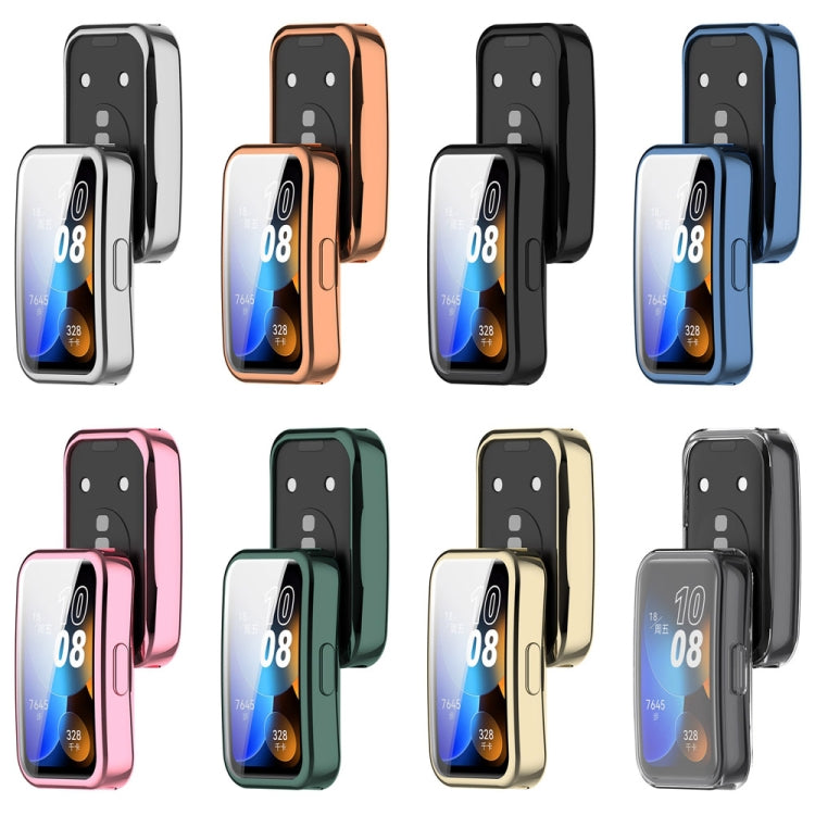 Full Coverage TPU Electroplating Watch Protective Case, For Huawei Band 10 / 9 / 8