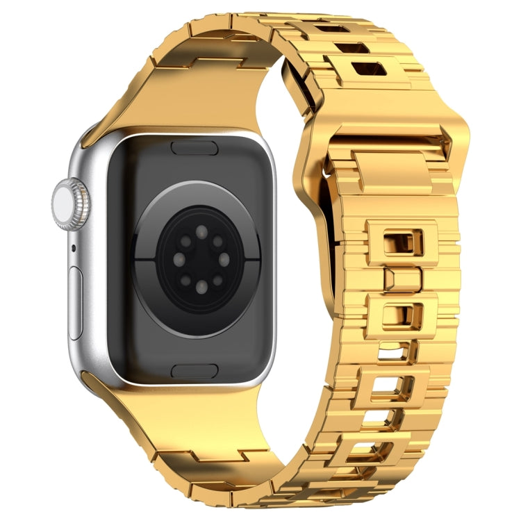 Square Buckle Armor Style Silicone Watch Band, For Apple Watch 5 44mm, For Apple Watch 5 40mm, For Apple Watch 4 44mm