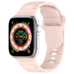 Square Buckle Armor Style Silicone Watch Band, For Apple Watch 3 42mm, For Apple Watch 2 42mm, For Apple Watch 2 38mm