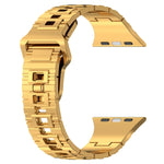 Square Buckle Armor Style Silicone Watch Band, For Apple Watch 42mm, For Apple Watch 38mm, For Apple Watch Ultra 2 49mm