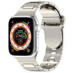 Square Buckle Armor Style Silicone Watch Band, For Apple Watch 42mm, For Apple Watch 38mm, For Apple Watch Ultra 2 49mm