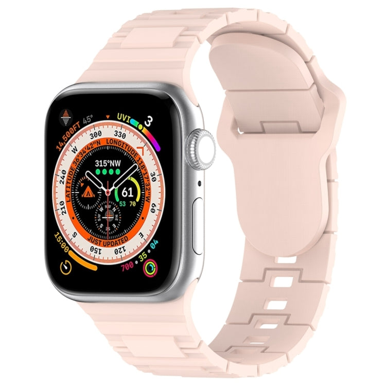 Square Buckle Armor Style Silicone Watch Band, For Apple Watch SE 2023 44mm, For Apple Watch Ultra 49mm, For Apple Watch 8 41mm
