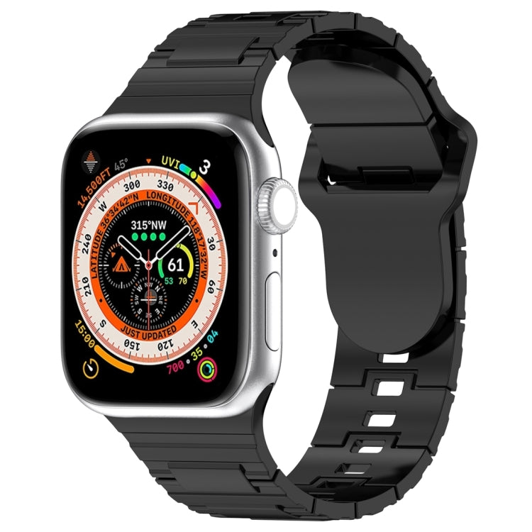 Square Buckle Armor Style Silicone Watch Band, For Apple Watch 42mm, For Apple Watch 38mm, For Apple Watch Ultra 2 49mm