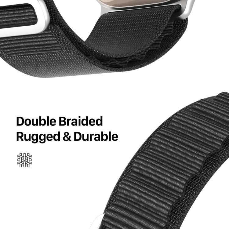 DUX DUCIS GS Series Nylon Loop Watch Band, For Apple Watch Series 7 45mm, For Apple Watch Series 6 40mm, For Apple Watch Series 6 44mm, For Apple Watch Series 5 44mm, For Apple Watch Series 5 40mm, For Apple Watch Series 4 44mm, For Apple Watch 42mm   ...
