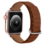Reverse Buckle Magnetic Silicone Watch Band, For Apple Watch Series 7 41mm, For Apple Watch Series 7 45mm, For Apple Watch SE 40mm