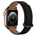 Reverse Buckle Magnetic Silicone Watch Band, For Apple Watch Series 7 41mm, For Apple Watch Series 7 45mm, For Apple Watch SE 40mm