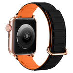 Reverse Buckle Magnetic Silicone Watch Band, For Apple Watch Series 7 41mm, For Apple Watch Series 7 45mm, For Apple Watch SE 40mm