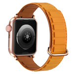 Reverse Buckle Magnetic Silicone Watch Band, For Apple Watch Series 7 41mm, For Apple Watch Series 7 45mm, For Apple Watch SE 40mm