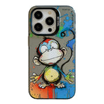 Animal Pattern Oil Painting Series PC + TPU Phone Case, For iPhone 16 Pro Max
