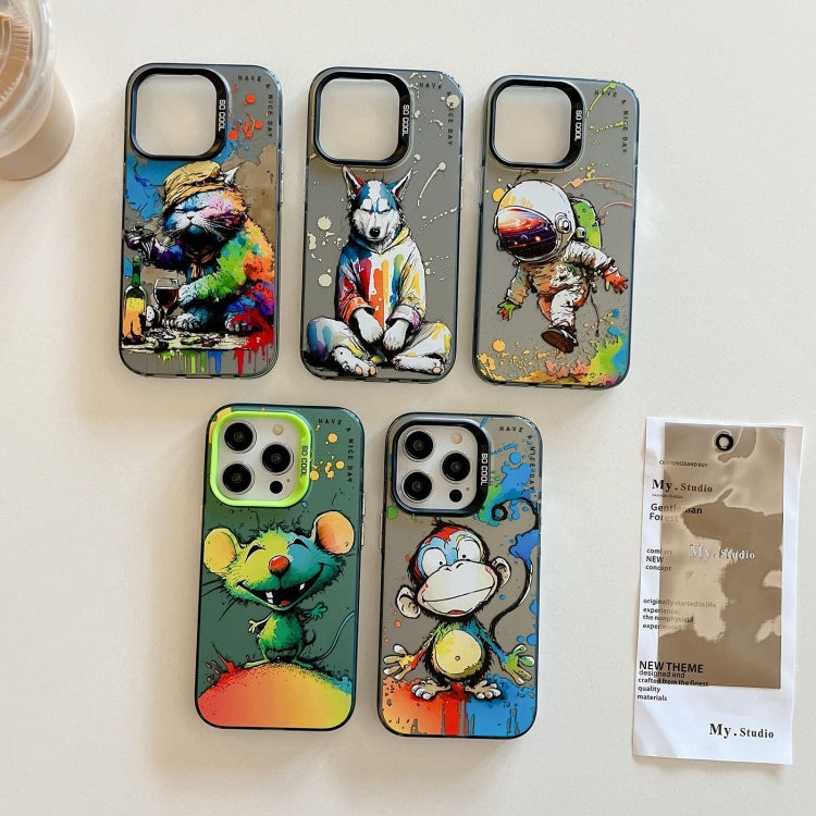 Animal Pattern Oil Painting Series PC + TPU Phone Case, For iPhone 17 Pro Max