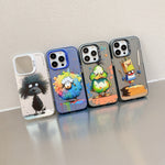 Animal Pattern Oil Painting Series PC + TPU Phone Case, For iPhone 13 Pro Max