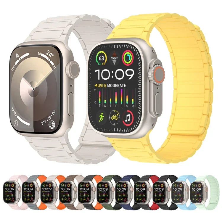 Magnetic Loop Silicone Watch Band, For Apple Watch Series 4 44mm, For Apple Watch Series 4 40mm, For Apple Watch Series 3 38mm