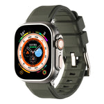 Double Ring Silicone Watch Band, For Apple Watch 3 38mm, For Apple Watch 3 42mm, For Apple Watch 2 42mm, For Apple Watch 2 38mm