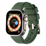 Double Ring Silicone Watch Band, For Apple Watch 3 38mm, For Apple Watch 3 42mm, For Apple Watch 2 42mm, For Apple Watch 2 38mm