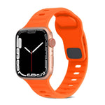 Square Buckle Stripes Silicone Watch Band, For Apple Watch SE 2023 44mm, For Apple Watch SE 2023 40mm
