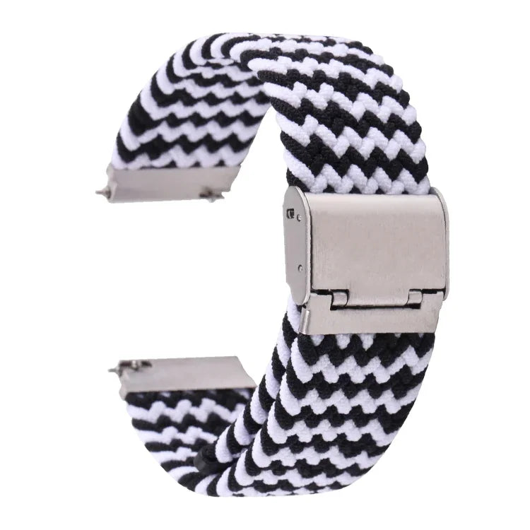 Nylon Braided Metal Buckle Watch Band, For Samsung Galaxy Watch 6 / 6 Classic