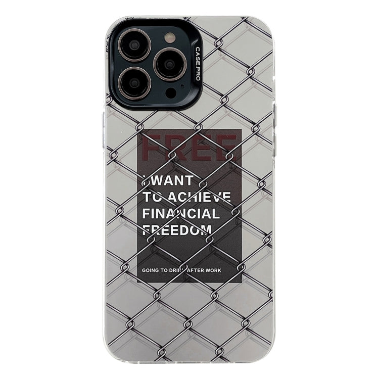 Electroplated Silver Series PC Protective Phone Case, For iPhone 13 Pro, For iPhone 13