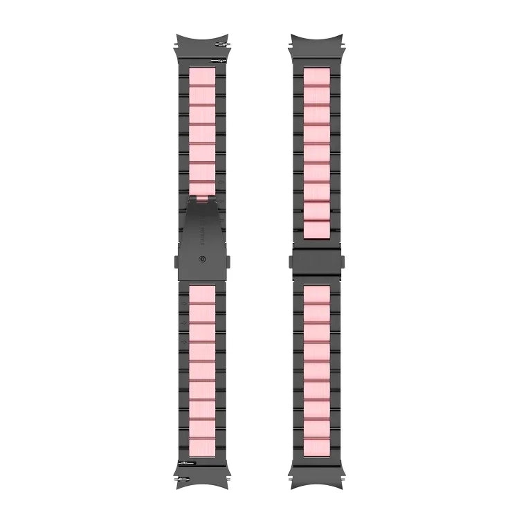 Three Bead Stainless Steel Watch Band, For Samsung Galaxy Watch 6 / 6 Classic