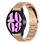 Three Bead Stainless Steel Watch Band, For Samsung Galaxy Watch 6 / 6 Classic