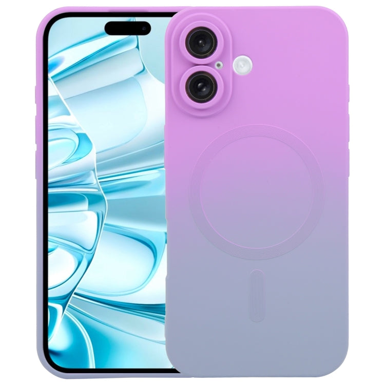 Liquid TPU Silicone Gradient MagSafe Phone Case, For iPhone 17e / 16e, For iPhone 17 Pro Max, For iPhone 17 Pro, For iPhone 17, For iPhone Air, For iPhone 16 Pro Max, For iPhone 16 Pro, For iPhone 16 Plus