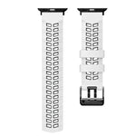 Twill Dual-row Buckle Silicone Watch Band, For Apple Watch Series 6 44mm, For Apple Watch Series 5 44mm, For Apple Watch Series 5 40mm, For Apple Watch Series 4 44mm, For Apple Watch 42mm