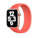 For Apple Watch Series 8&7 41mm / SE 2&6&SE&5&4 40mm / 3&2&1 38mm Solid Color Elastic Silicone Watch Band, Size:L 156mm, Size:L 156mm
