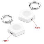 For Samsung Galaxy Watch 6 / 6 Classic Portable Smart Watch Charger, Type-C, Micro USB