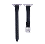 T-shaped Slim Genuine Leather Watch Band, For Apple Watch Series 7 41mm, For Apple Watch Series 7 45mm, For Apple Watch SE 40mm, For Apple Watch SE 44mm, For Apple Watch Series 6 40mm, For Apple Watch Series 6 44mm