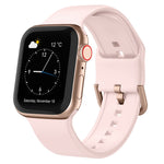 Pin Buckle Silicone Watch Band, For Apple Watch Series 8 41mm