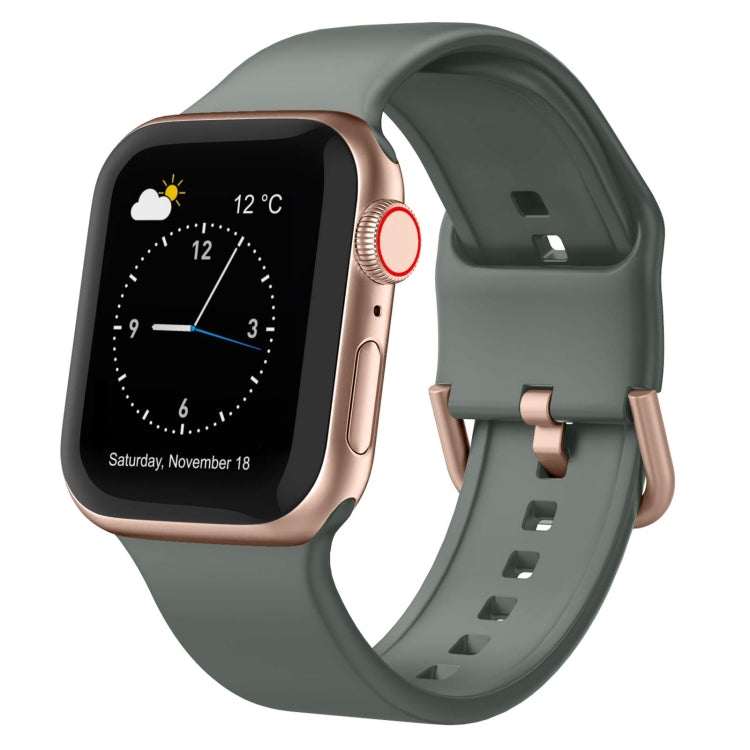 Pin Buckle Silicone Watch Band, For Apple Watch Series 8 41mm