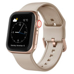 Pin Buckle Silicone Watch Band, For Apple Watch Series 8 41mm