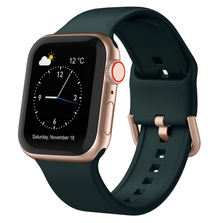 Pin Buckle Silicone Watch Band, For Apple Watch Series 8 41mm