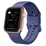 Pin Buckle Silicone Watch Band, For Apple Watch Series 8 41mm