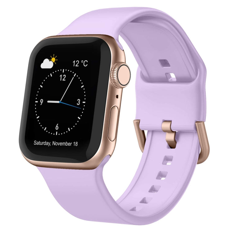 Pin Buckle Silicone Watch Band, For Apple Watch Series 8 41mm