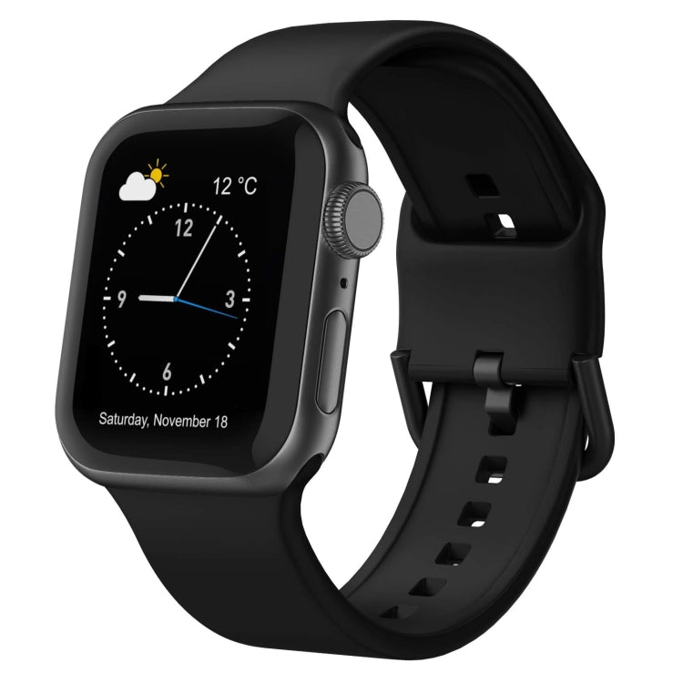 Pin Buckle Silicone Watch Band, For Apple Watch Series 7 41mm