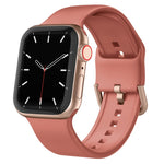Pin Buckle Silicone Watch Band, For Apple Watch Series 7 41mm