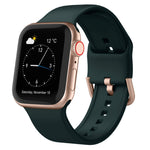 Pin Buckle Silicone Watch Band, For Apple Watch Series 5 44mm